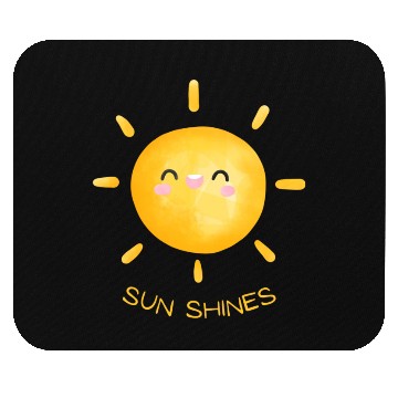 Discover cute sun shines Mouse Pads