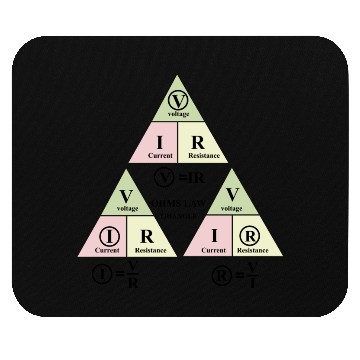 Discover Electrical ohms law Formula Triangle for engineers Mouse Pads
