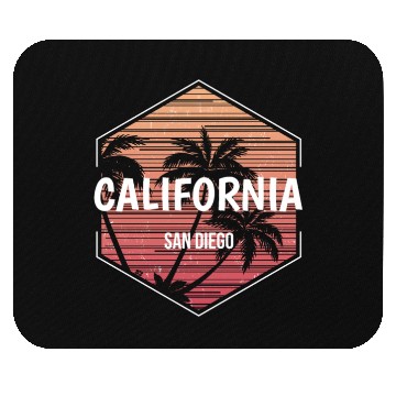 Discover San Diego California Beach Vacation Souvenir Mouse Pads