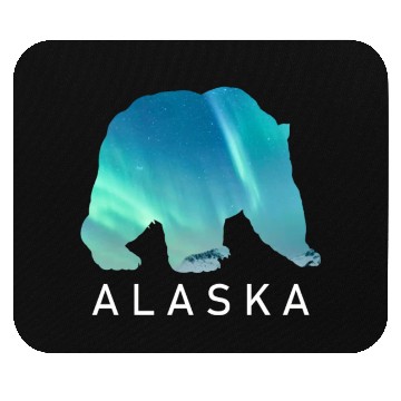 Discover Alaska Gift USA Natur Bär Denali Grizzly Wald Mouse Pads