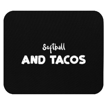 Discover Softball And Tacos - Baseball Mouse Pads