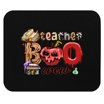 Discover Funny Teacher Boo Crew Ghost Teacher Halloween Mouse Pads
