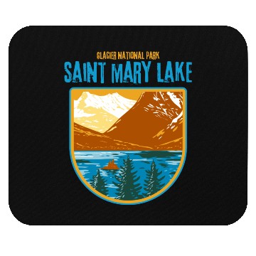 Discover Saint Mary Lake Glacier National Park Mouse Pads