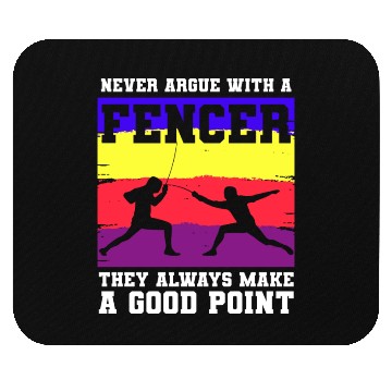 Discover Fencing Sport Sword Fencer Foil Mouse Pads
