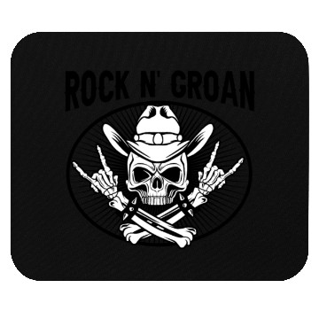 Discover Halloween Cowboy Skeleton Rocker Hand Rock Mouse Pads