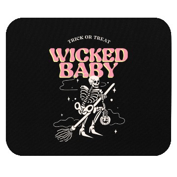 Discover halloween trick or treat skeleton Mouse Pads