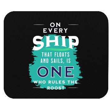 Discover sail boat sailor skipper command captain gift Mouse Pads