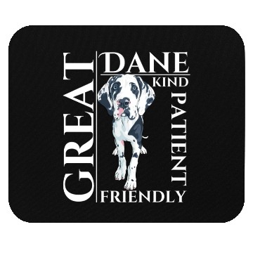 Discover Great Dane Dog Traits - dog theme gift Mouse Pads