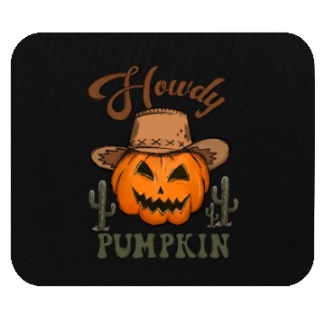 Discover Fun Halloween Designs Howdy Pumpkin Mouse Pads