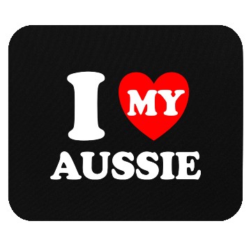 Discover I Heart My Aussie I Love My Aussie Mouse Pads