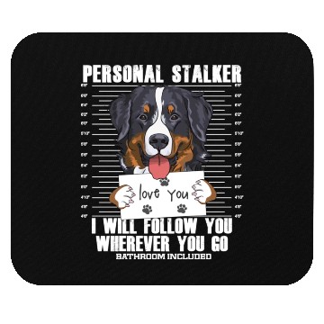 Discover Bernese Mountain Dog Stalker Cartoon Mouse Pads