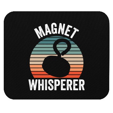 Discover Magnet Whisperer Fishing Magnets Fisher Fisherman Mouse Pads