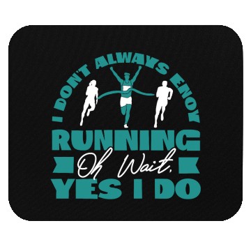 Discover Running Runner Half Marathon I Mouse Pads