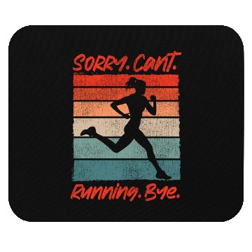 Discover Running Runner Half Marathon Retro Mouse Pads
