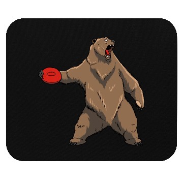 Discover Disc Golf Grizzly Brown Bear Mouse Pads