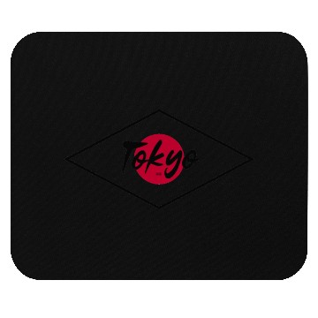Discover Tokyo Japan Badge Mouse Pads