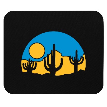 Discover cactus nature sun desert Mouse Pads
