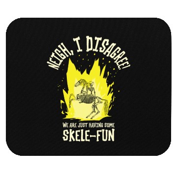 Discover Halloween Cowboy Skeleton Fun Horse Riding Mouse Pads