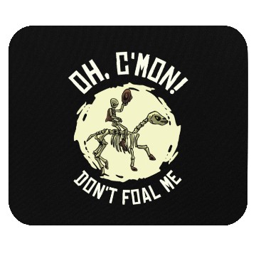 Discover Halloween Cowboy Skeleton Foal Horse Riding Mouse Pads