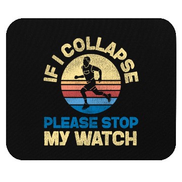 Discover Running Runner Half Marathon Retro Mouse Pads