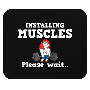 Discover Unicorn Muscle Workout Fitness Training Sport Gym Mouse Pads