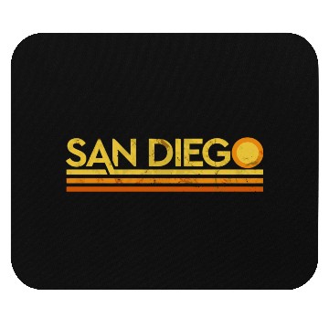 Discover Retro San Diego California Mouse Pads