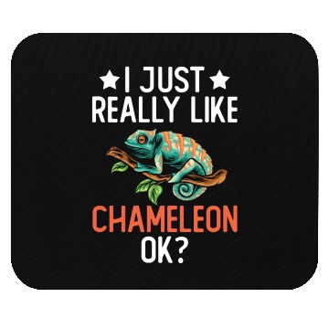 Discover I Just Really Like Chameleon Lizard Reptile Pet Mouse Pads