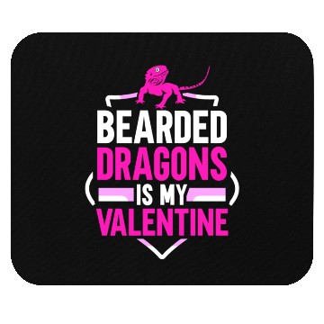 Discover Bearded Dragons is my Valentine Mouse Pads