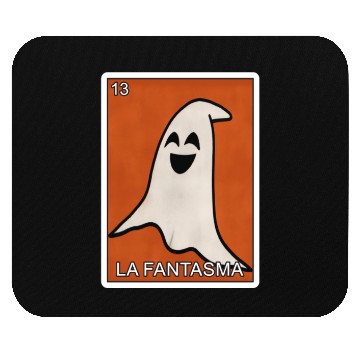 Discover La Fantasma Ghost Card Mexican Lottery Card Mouse Pads