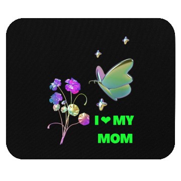 Discover i love you mom dad stylish name Mouse Pads