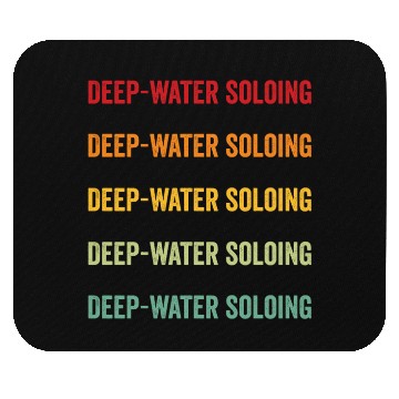Discover Deep-water soloing Rainbow Design, Deep-water solo Mouse Pads