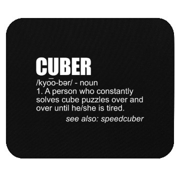 Discover Cuber Definition Puzzle Solving Cube Speed Cubing Mouse Pads