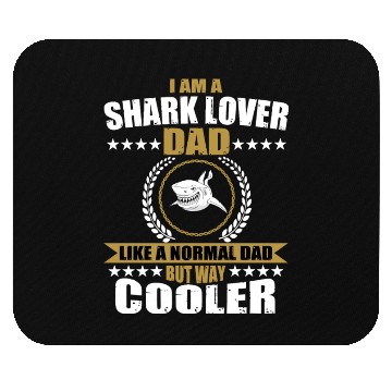 Discover Shark Lover Dad Men Mouse Pads