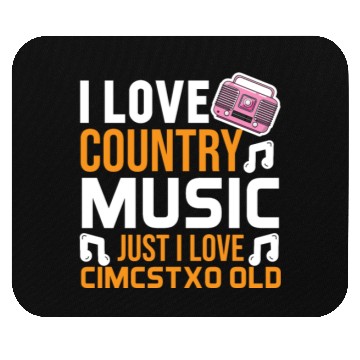 Discover I love Country Music Mouse Pads