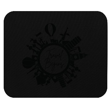 Discover Travel Begins Mouse Pads