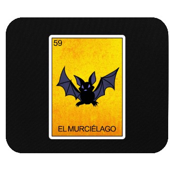 Discover El Murcielago Bat Card Mexican Lottery Card Mouse Pads