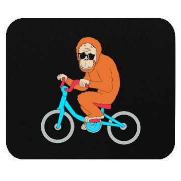 Discover Monkey Riding A Bike Funny Ape Orangutan Mouse Pads
