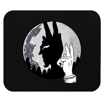 Discover Devil Shadow Puppet Evil Satan Lucifer Anrtichrist Mouse Pads