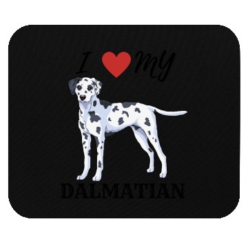 Discover I Love My Dalmatian Mouse Pads