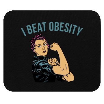 Discover I BEAT OBESITY Mouse Pads