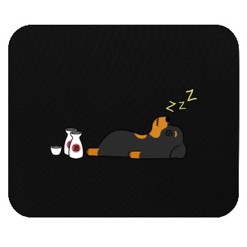 Discover Rottweiler Sake Drunk Mouse Pads