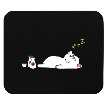 Discover Westie Sake Drunk Mouse Pads
