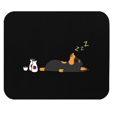Discover Miniature Pinscher Sake Drunk Mouse Pads