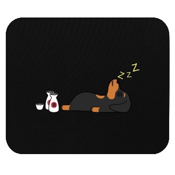 Discover Dachshund Sake Drunk Mouse Pads