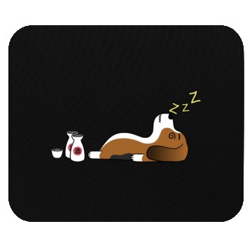 Discover Basset Hound Sake Drunk Mouse Pads