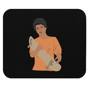 Discover Young boy with skateboard Mouse Pads