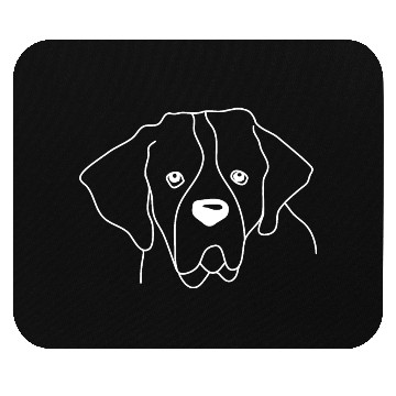 Discover Saint Bernard White Mouse Pads