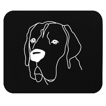 Discover Great Dane White Mouse Pads