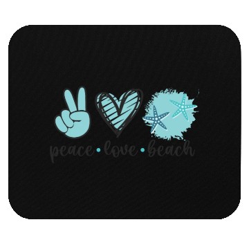 Discover Peace Love Beach Lover Summers Mouse Pads