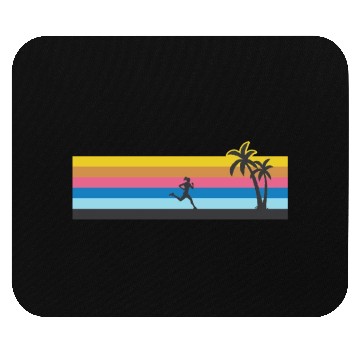 Discover Running Runner Half Marathon Retro Mouse Pads